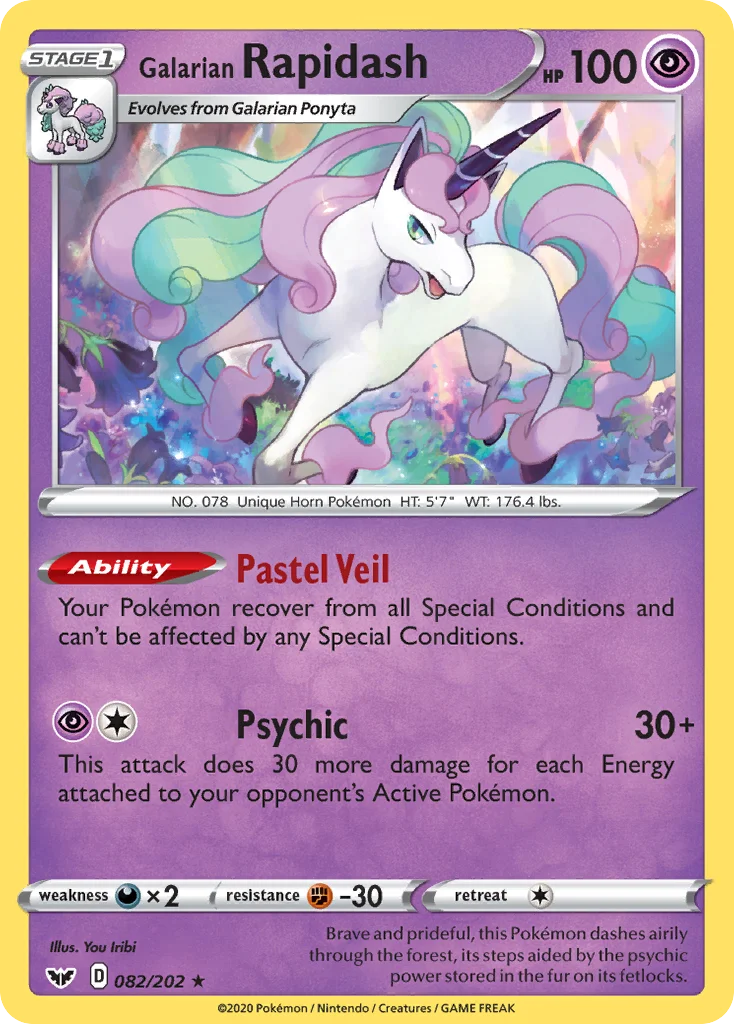 Galarian Rapidash 082/202 Rare