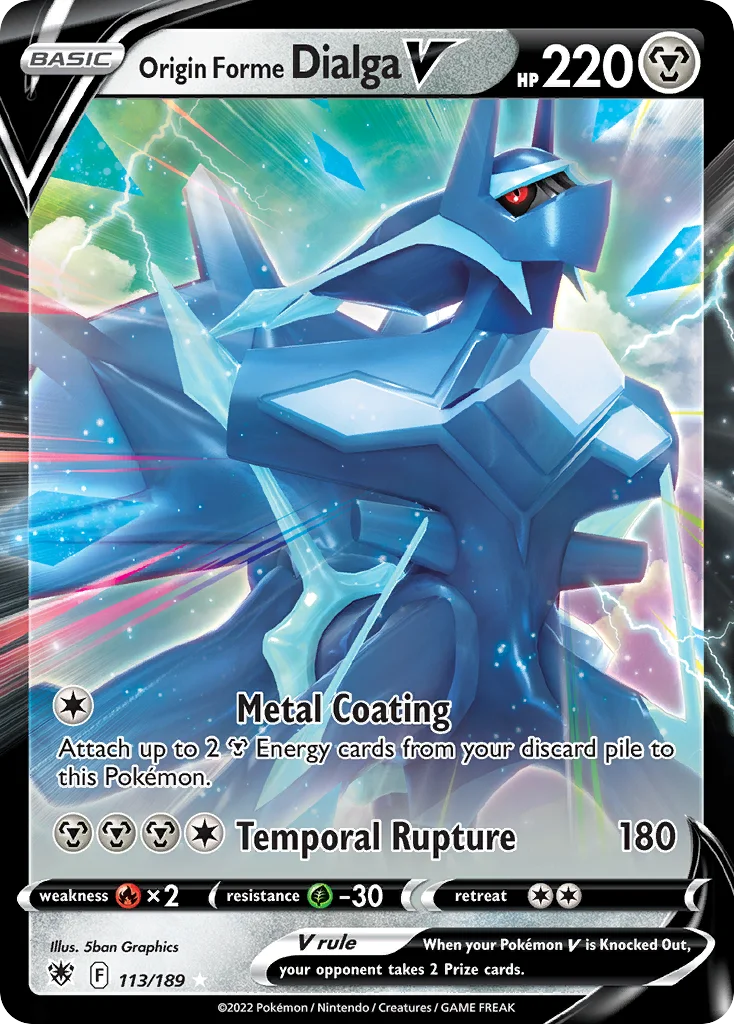 Origin Forme Dialga V 113/189 Rare holo v