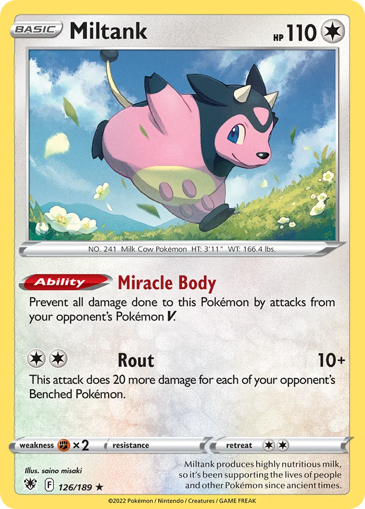 Miltank 126/189 Rare holo