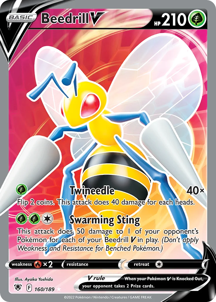 Beedrill V 160/189 Rare ultra