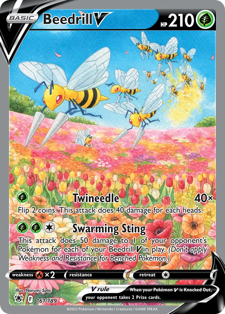 Beedrill V 161/189 Rare ultra