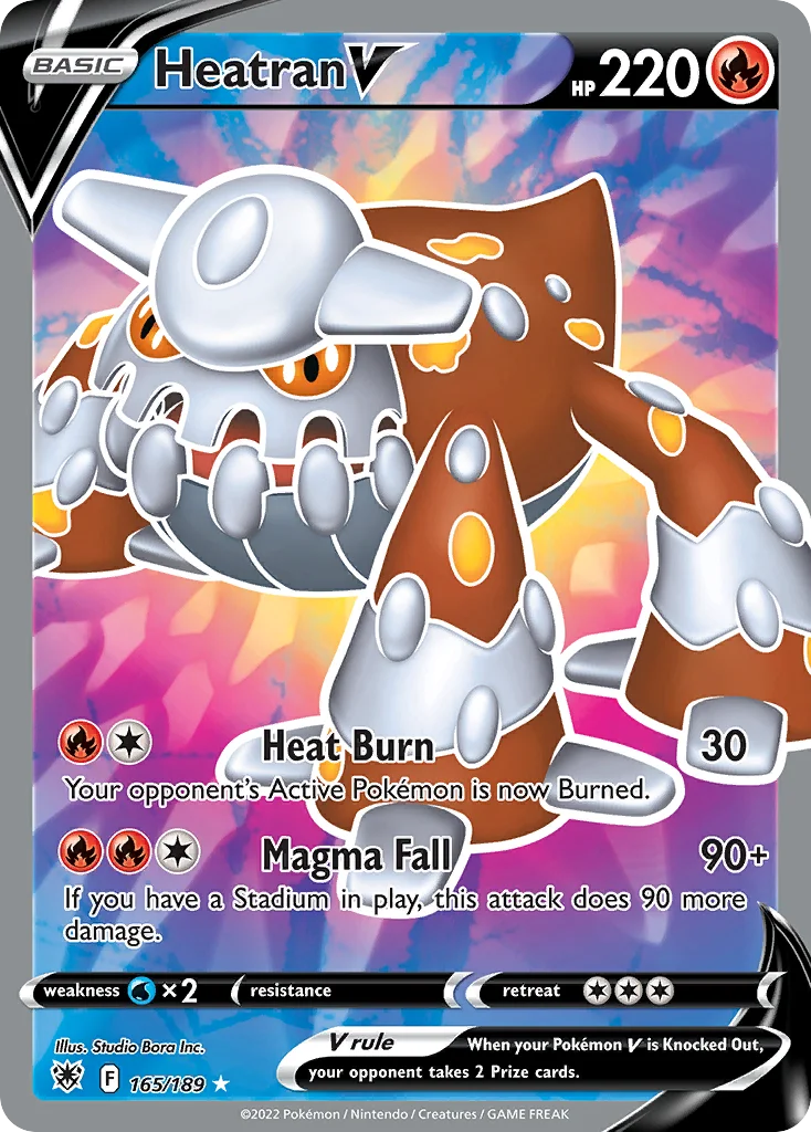 Heatran V 165/189 Rare ultra