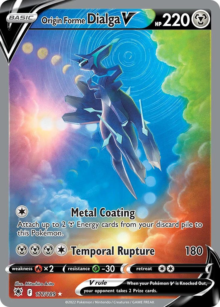 Origin Forme Dialga V 177/189 Rare ultra