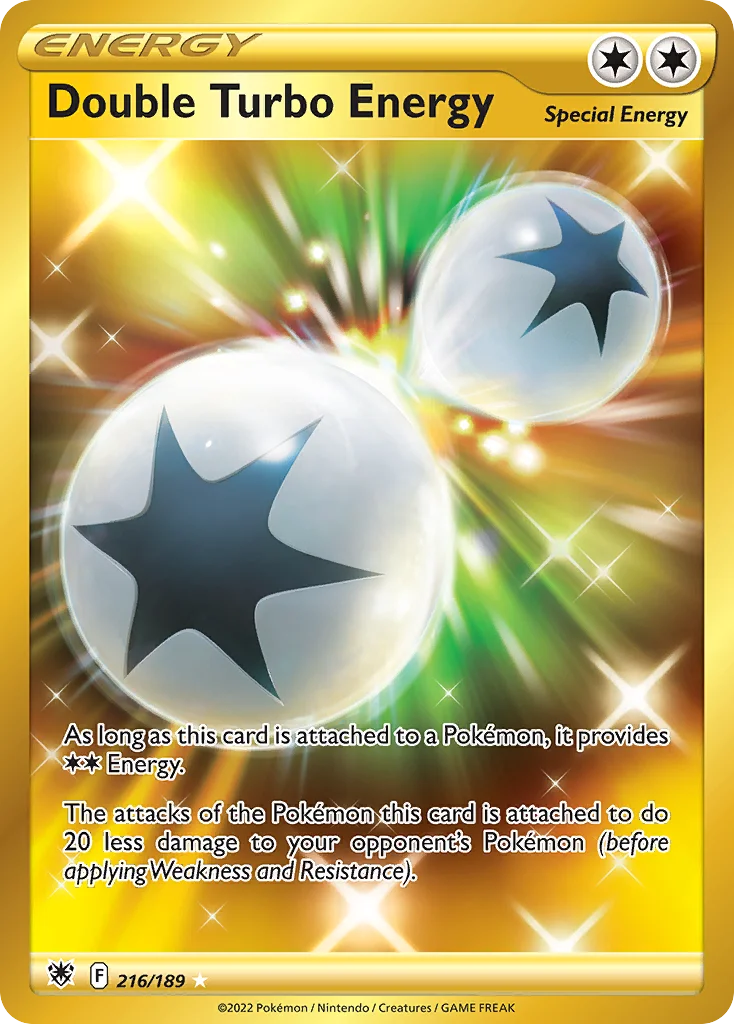 Double Turbo Energy 216/189 Rare secret