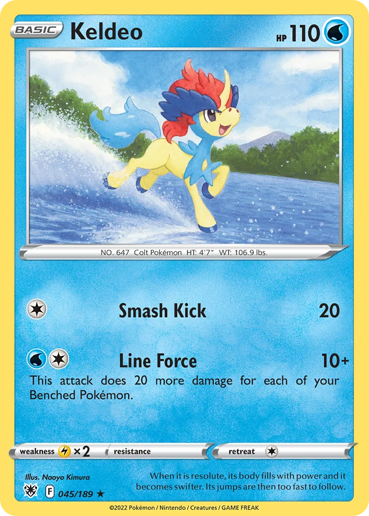 Keldeo 045/189 Rare holo