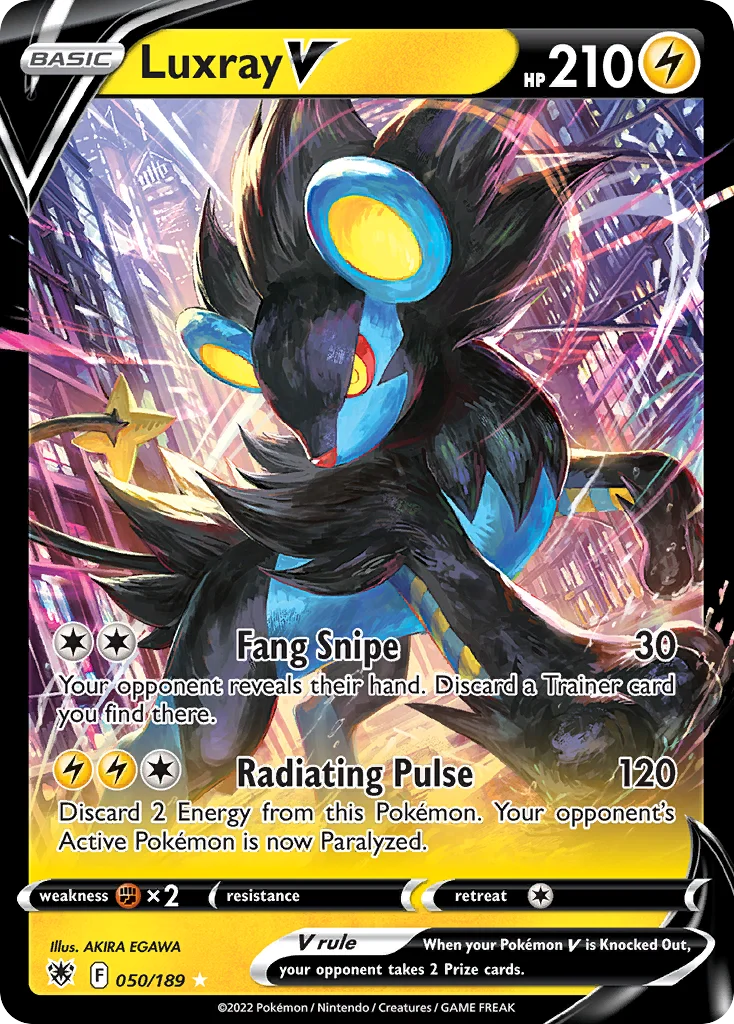 Luxray V 050/189 Rare holo v