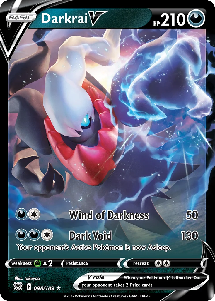 Darkrai V 098/189 Rare holo v