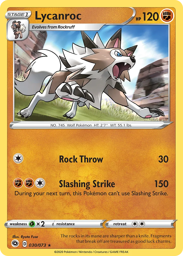 Lycanroc 030/073 Rare holo