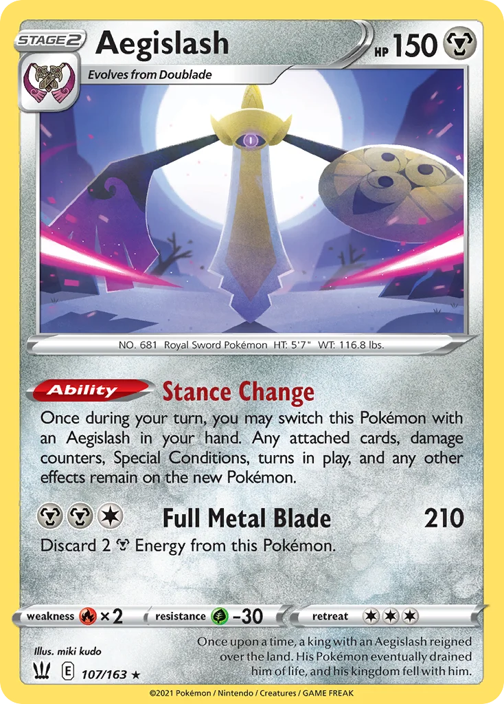 Aegislash 107/163 Rare holo