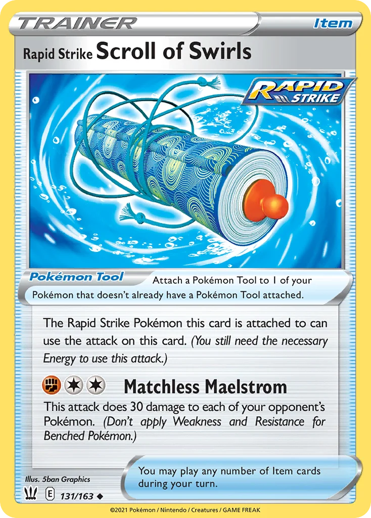 Rapid Strike Scroll of Swirls 131/163 Uncommon