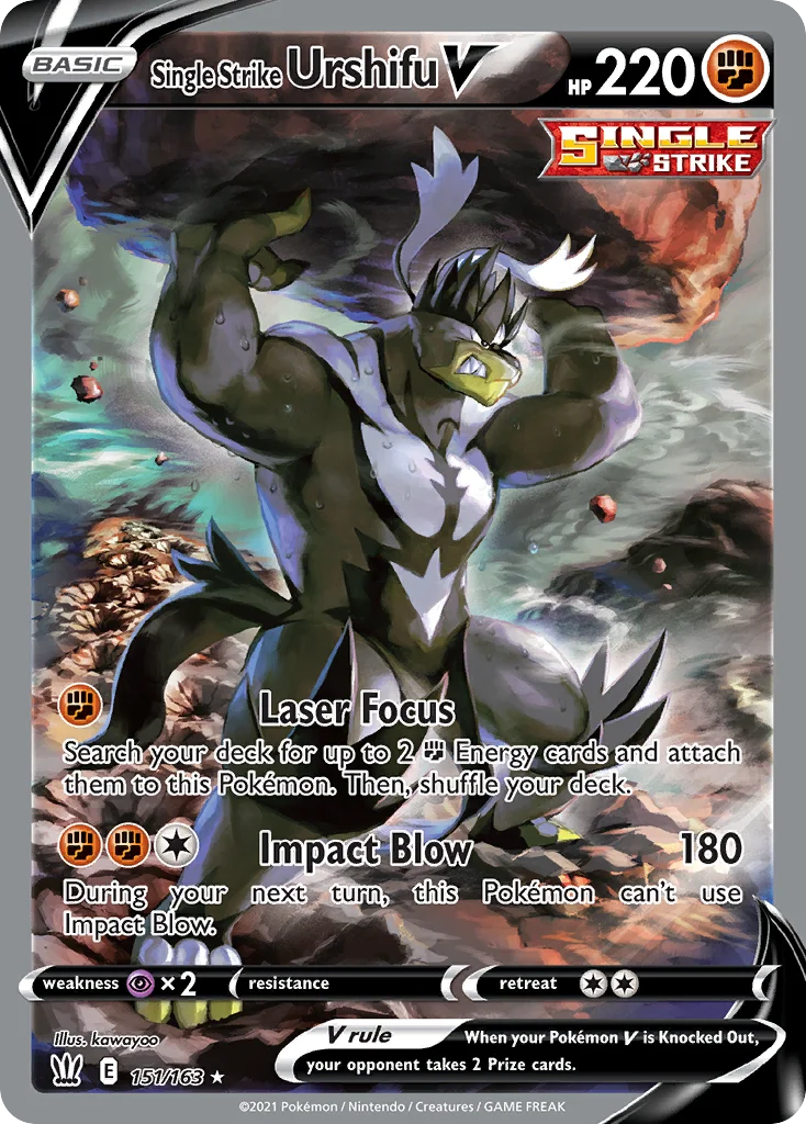 Single Strike Urshifu V 151/163 Rare ultra
