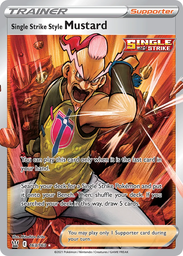 Single Strike Style Mustard 163/163 Rare ultra