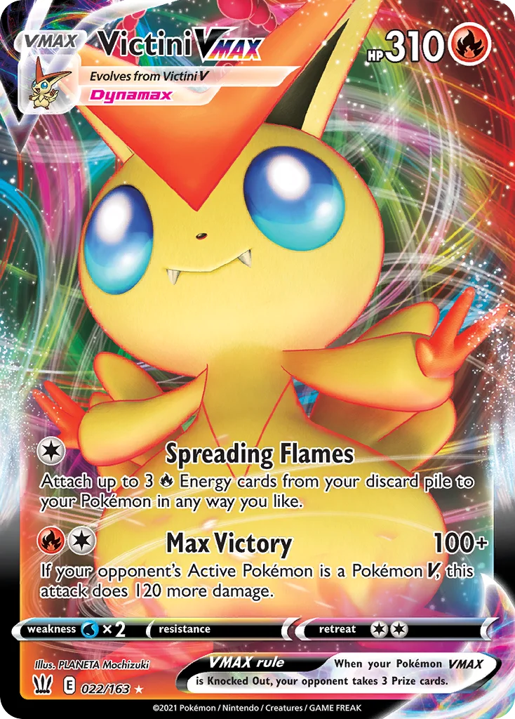 Victini VMAX 022/163 Rare holo vmax