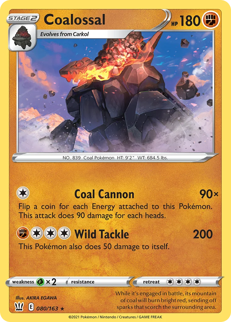 Coalossal 080/163 Rare holo