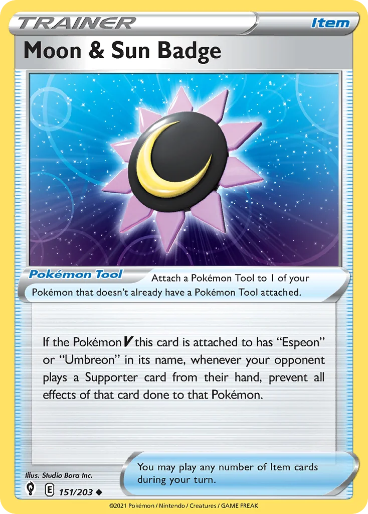 Moon & Sun Badge 151/203 Uncommon