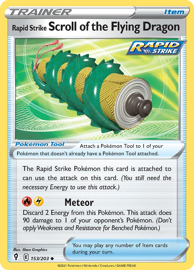 Rapid Strike Scroll of the Flying Dragon 153/203 Uncommon