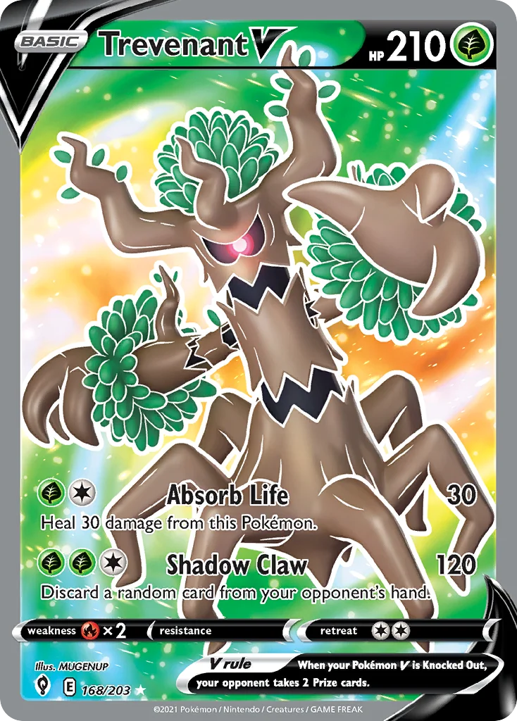Trevenant V 168/203 Rare ultra