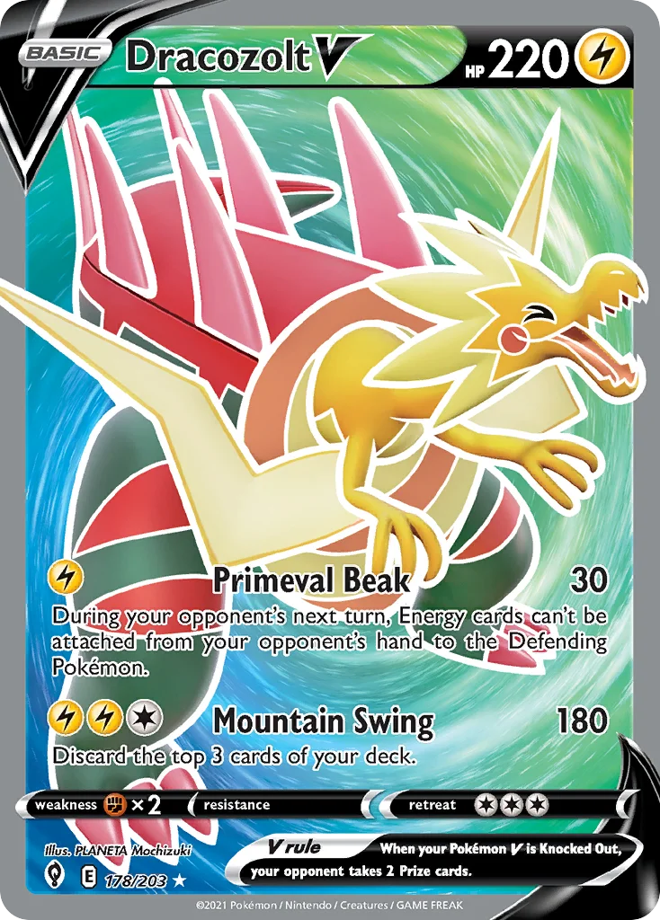 Dracozolt V 178/203 Rare ultra