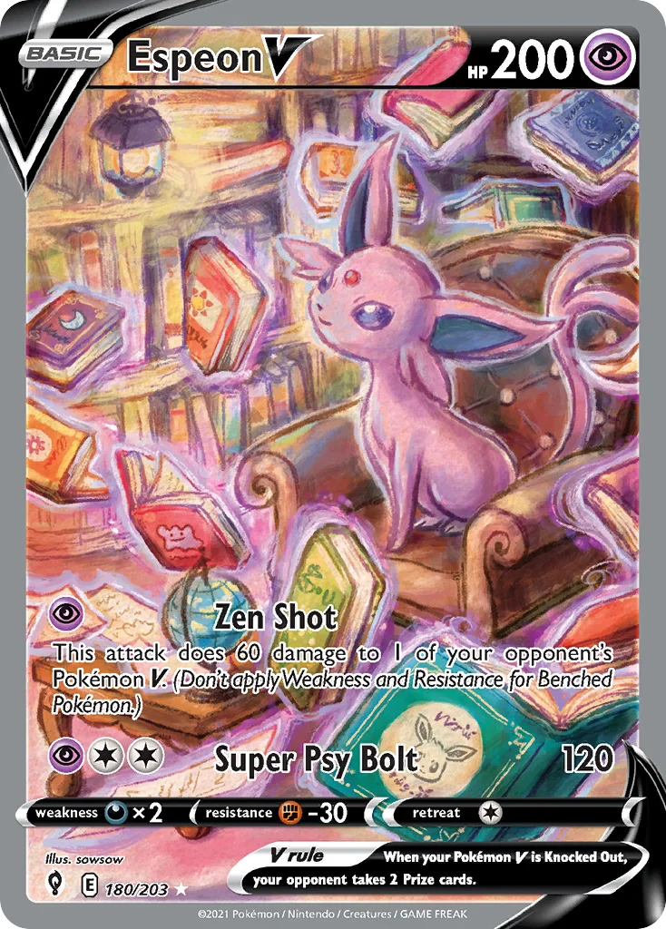 Espeon V 180/203 Rare ultra