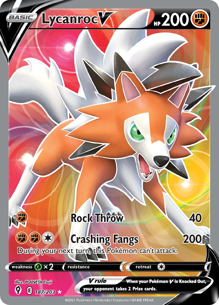 Lycanroc V 187/203 Rare ultra