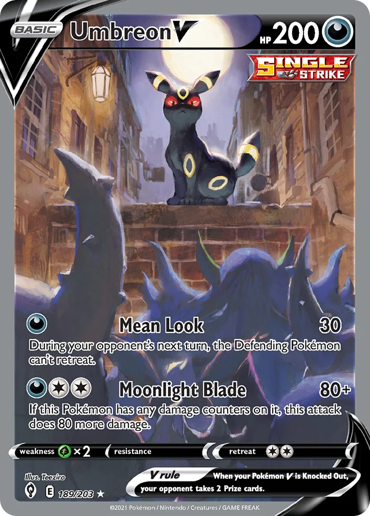 Umbreon V 189/203 Rare ultra
