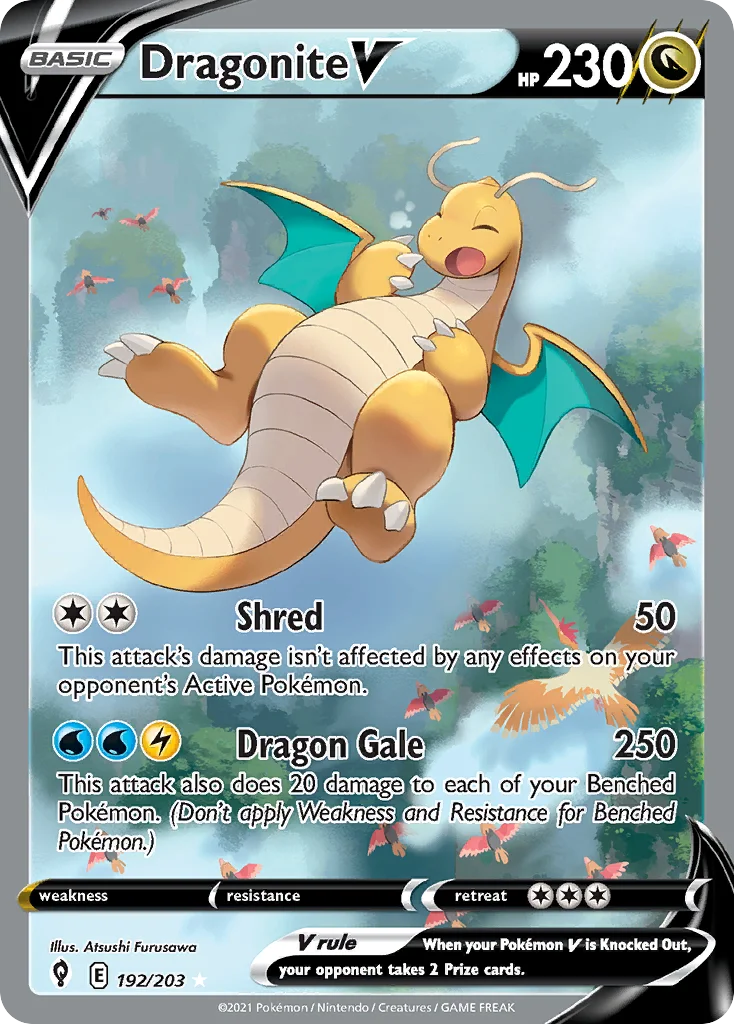 Dragonite V 192/203 Rare ultra