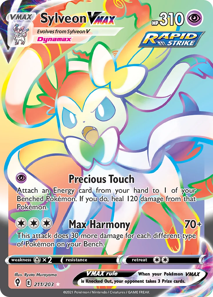 Sylveon VMAX 211/203 Rare rainbow
