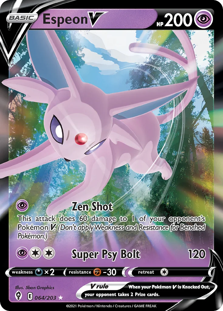 Espeon V 064/203 Rare holo v