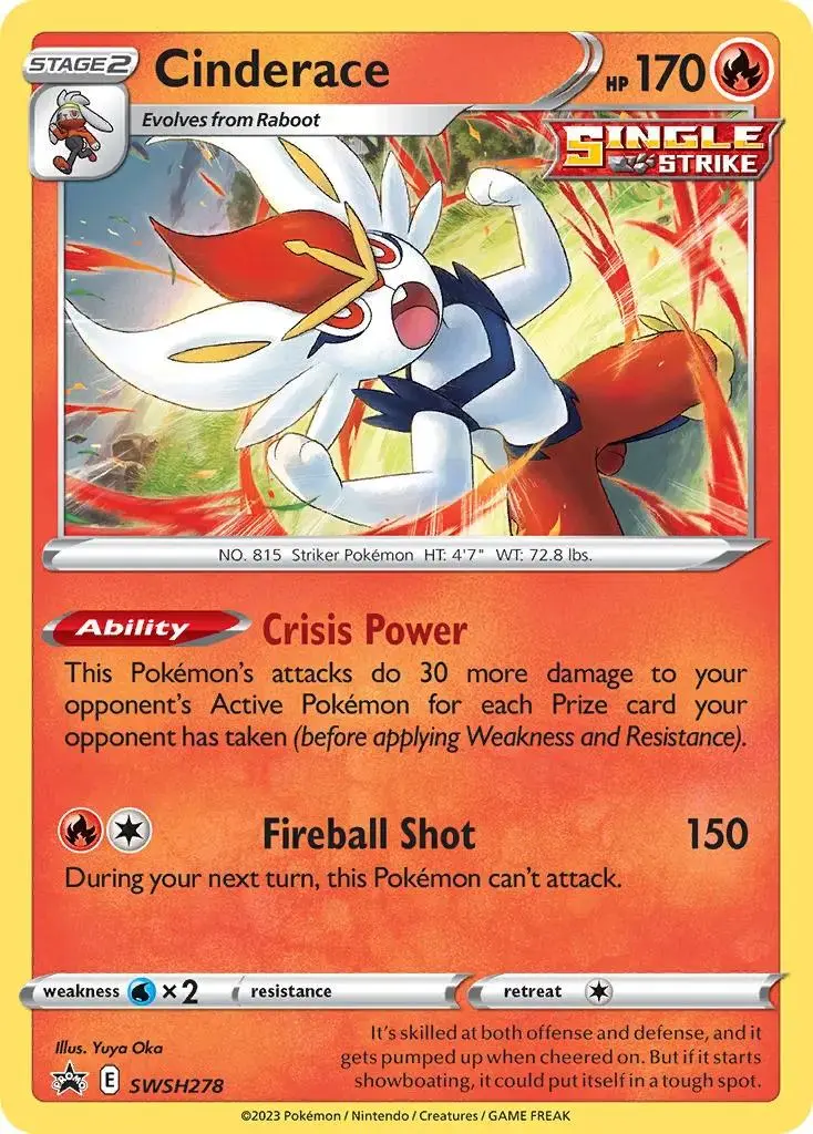Cinderace SWSH278 Promo