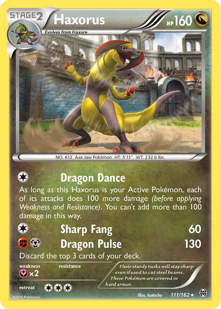 Haxorus 111/162 Rare holo