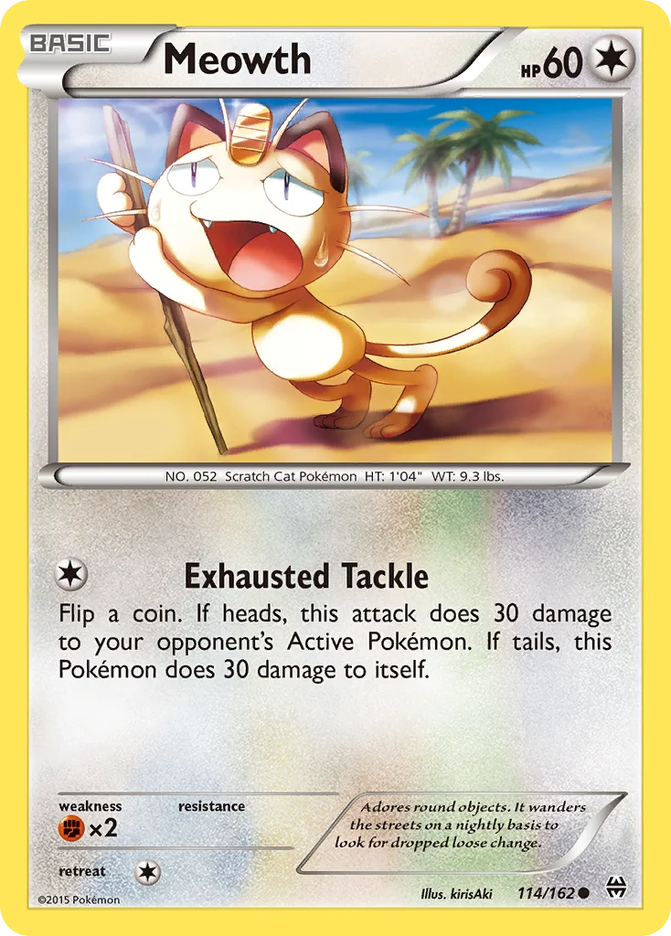 Meowth 114/162 Common