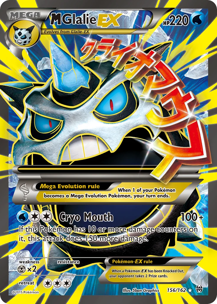 M Glalie-EX 156/162 Rare ultra
