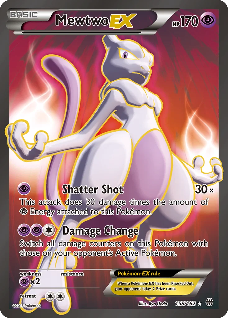 Mewtwo-EX 158/162 Rare ultra