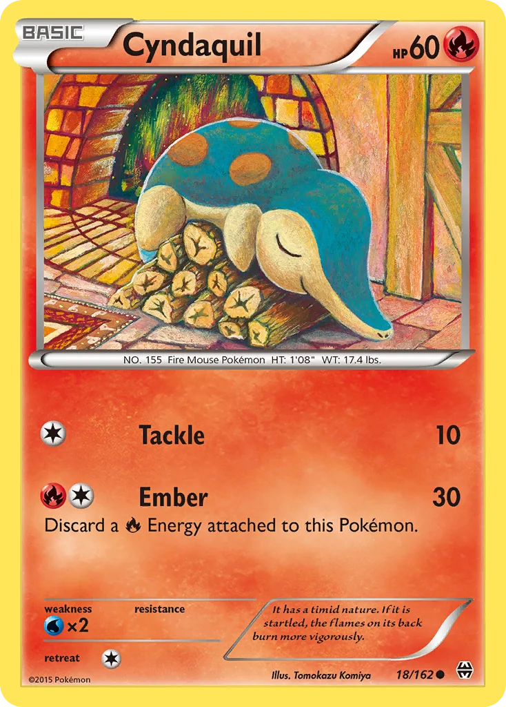 Cyndaquil 018/162 Common