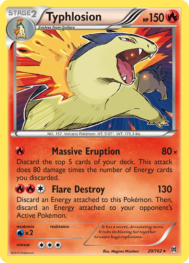 Typhlosion 020/162 Rare holo