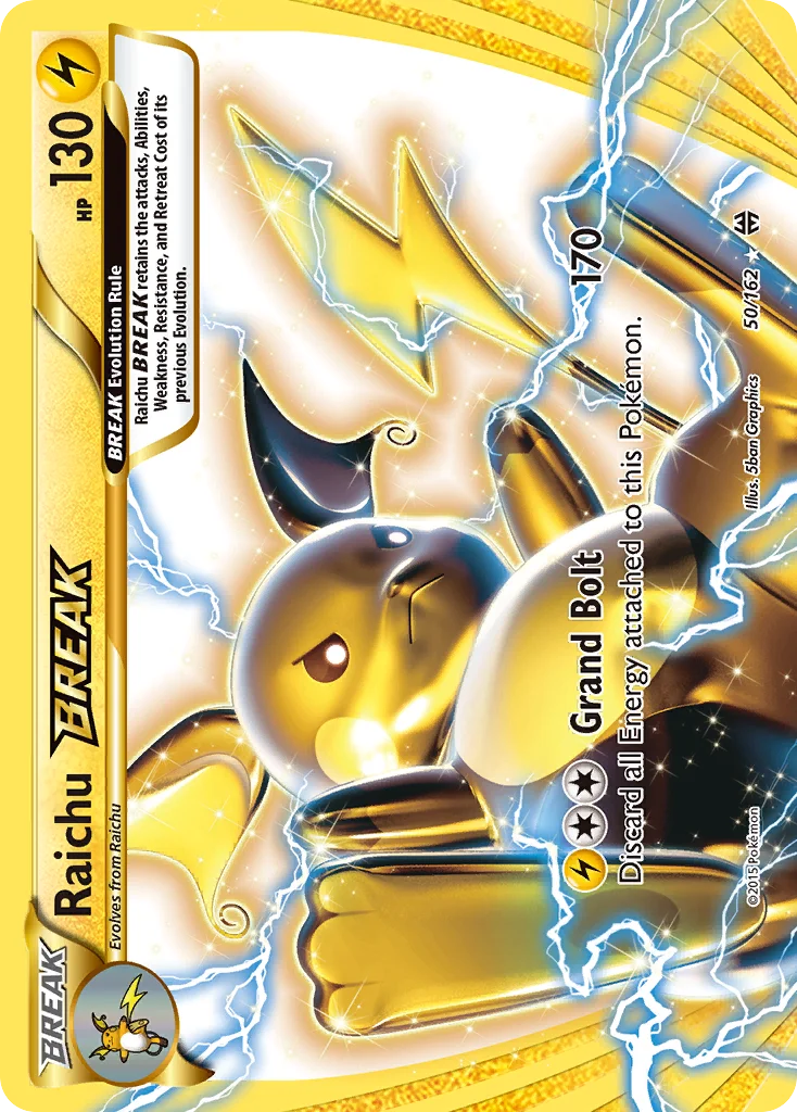 Raichu BREAK 050/162 Rare break