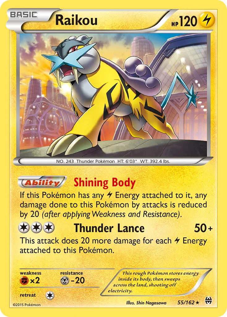 Raikou 055/162 Rare holo