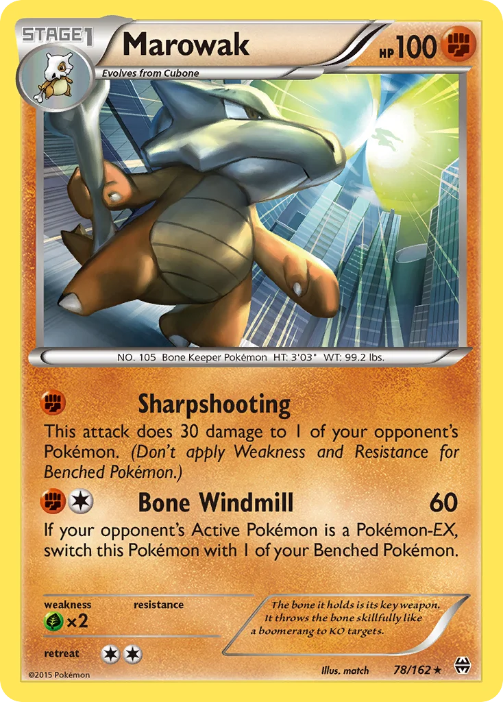 Marowak 078/162 Rare
