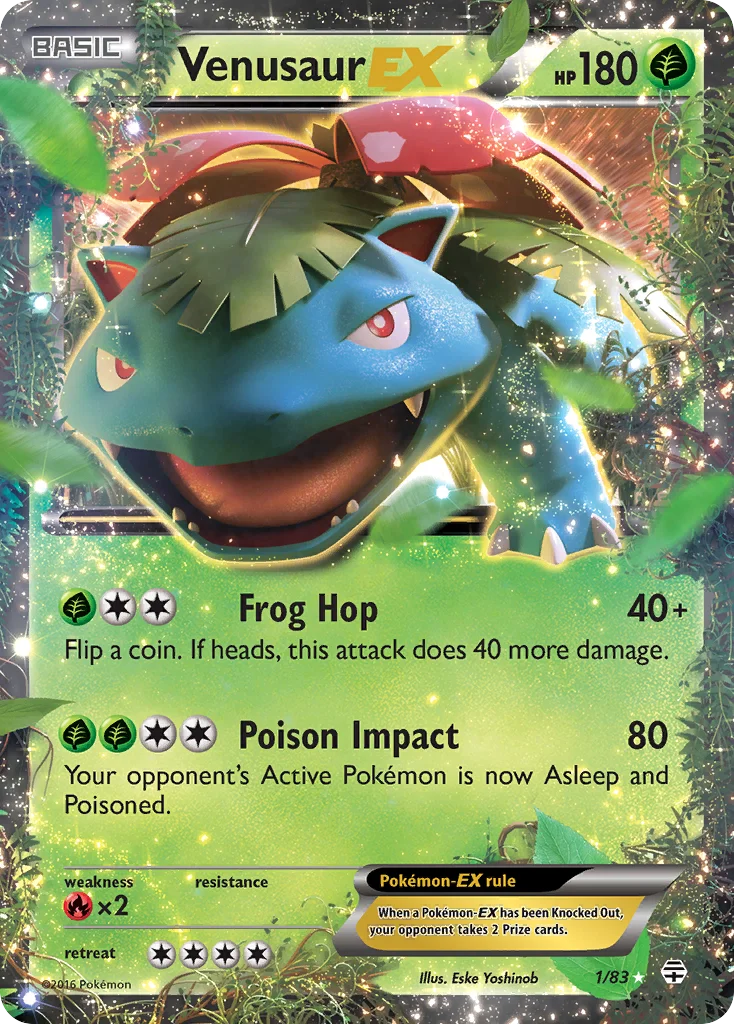 Venusaur-EX 001/83 Rare holo ex
