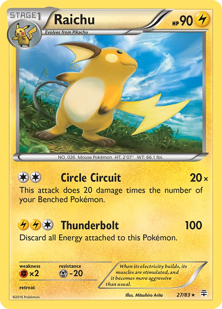 Raichu 027/83 Rare holo