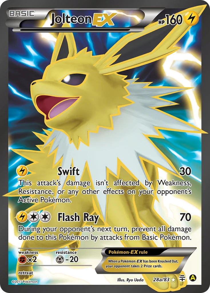 Jolteon-EX 28a/83 Rare ultra