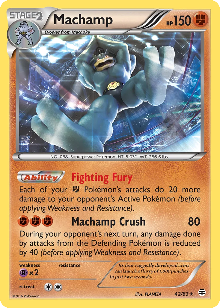 Machamp 042/83 Rare holo