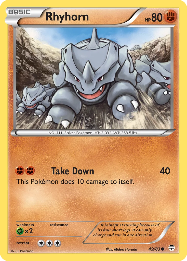 Rhyhorn 049/83 Common