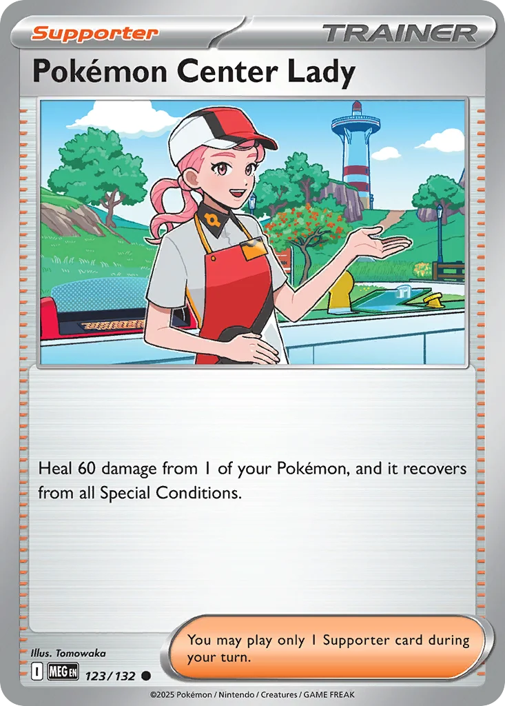 Pokémon Center Lady 123/132 Common