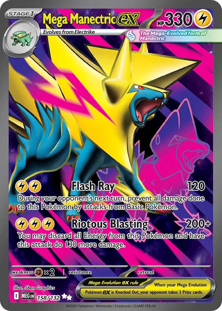 Mega Manectric ex 158/132 Ultra rare