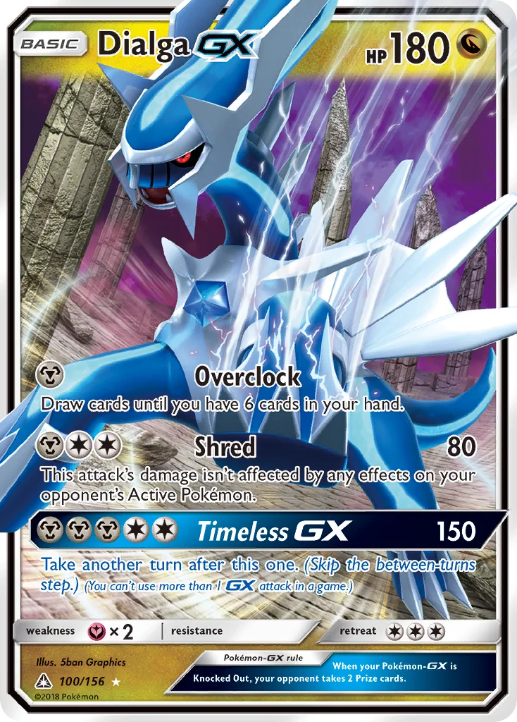 Dialga-GX 100/156 Rare holo gx