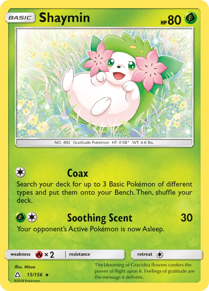 Shaymin 015/156 Rare holo