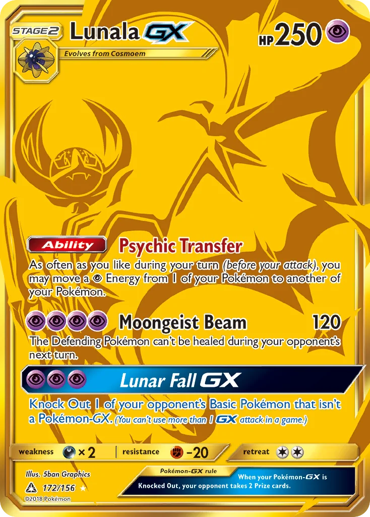 Lunala-GX 172/156 Rare secret