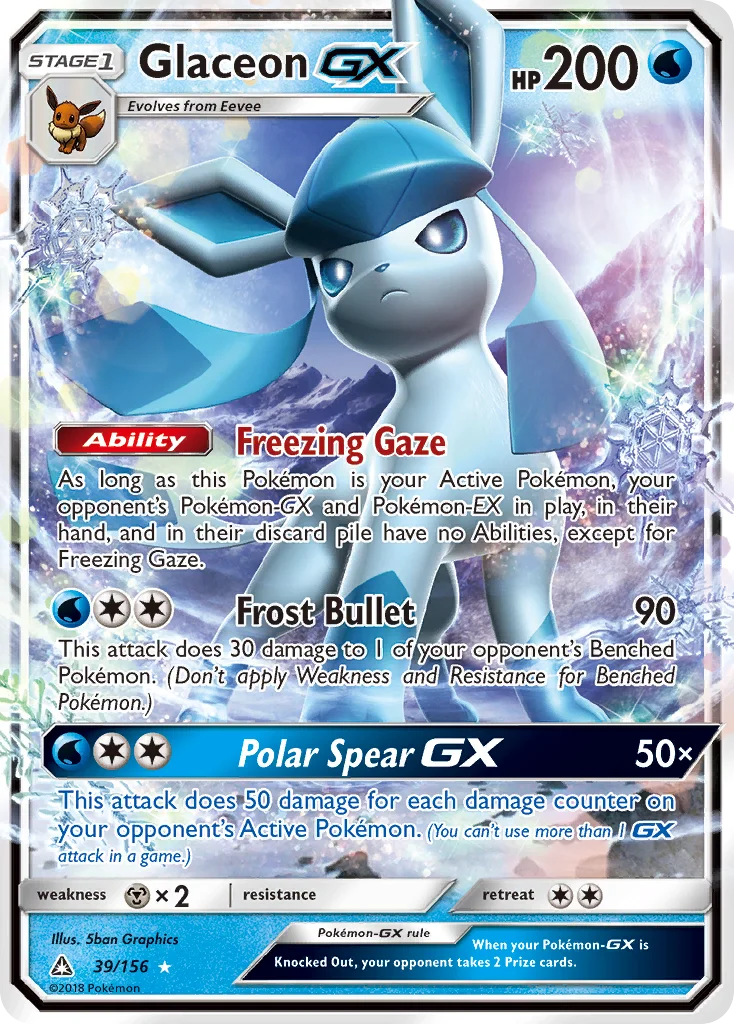 Glaceon-GX 039/156 Rare holo gx