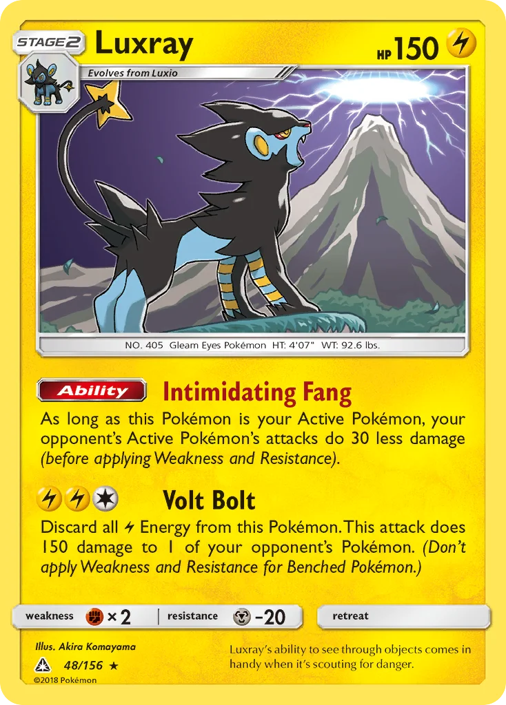 Luxray 048/156 Rare holo